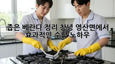 좁은 베란다 정리? 창녕 영산면에서 효과적인 수납 노하우!