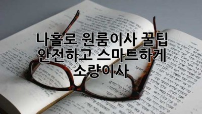 나홀로 원룸이사 꿀팁🍯: 안전하고 스마트하게! #소량이사